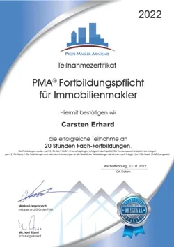 Carsten Erhard Fach-Fortbildungen Makler PMA-