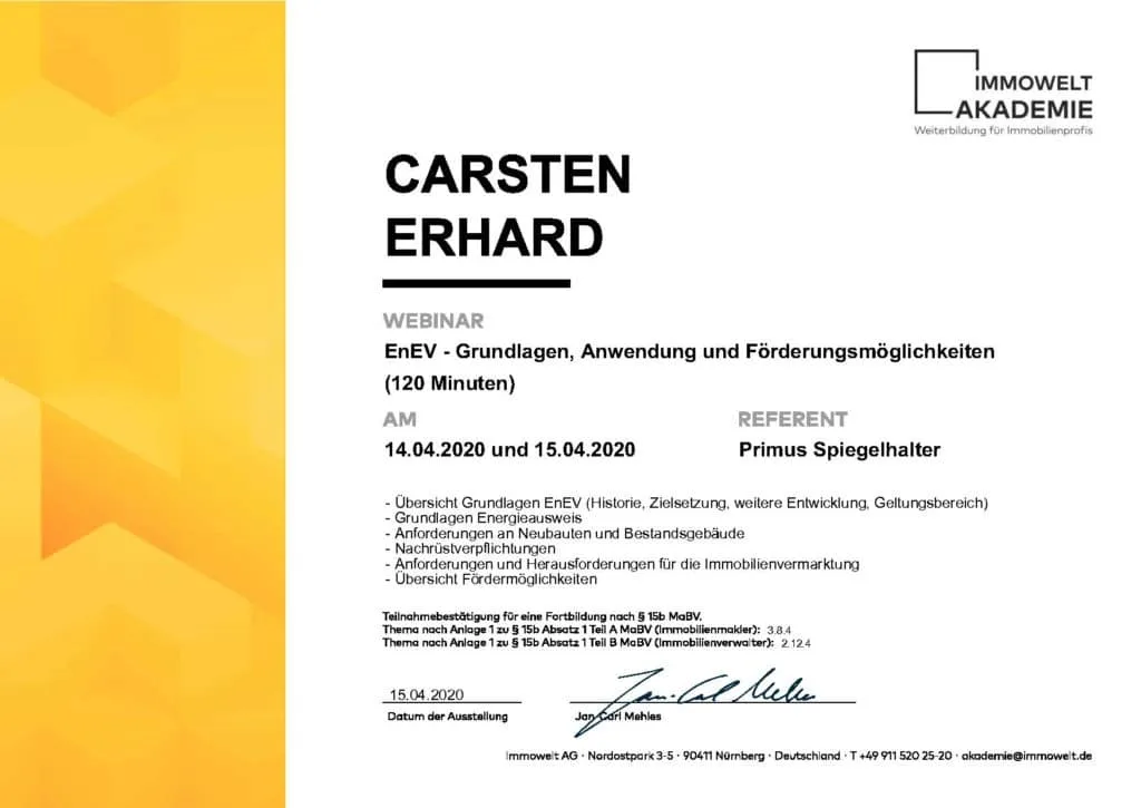 ENEV Grundlagen