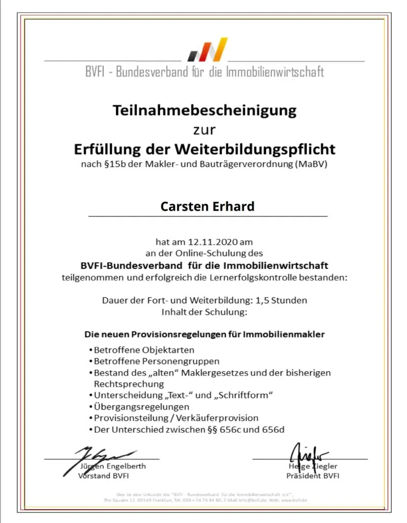 Seminar Maklerrecht