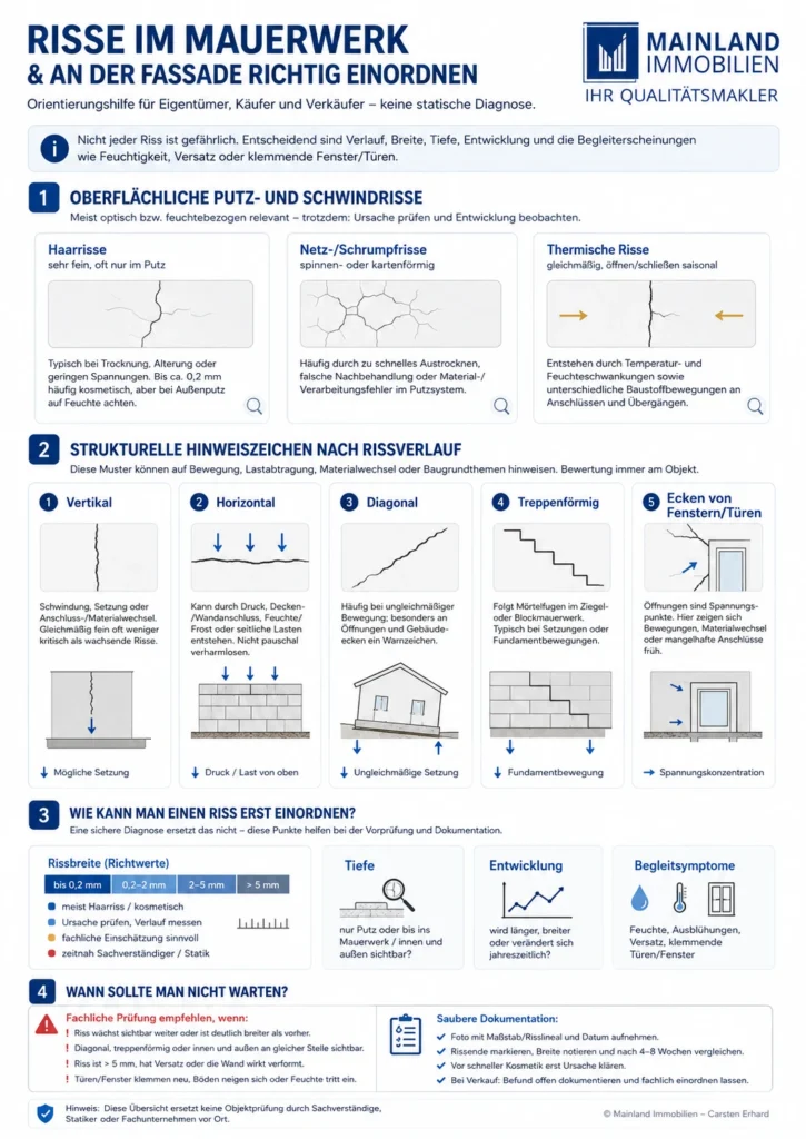 Infografik-zu-Rissen-im-Mauerwerk-und-an-der-Fassade-mit-Rissarten-Warnzeichen-und-Dokumentationstipps_-Mainland-Immobilien