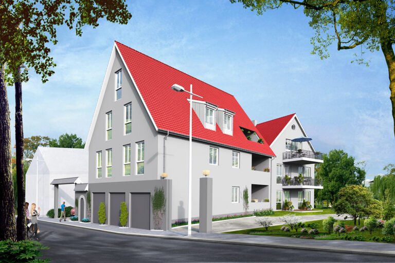 Visualisierung: Neubau-Mehrfamilienhaus in Zellingen – verkauft von Mainland Immobilien